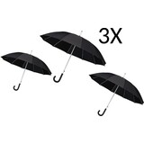 Merkloos 3 X Umbrella - Automatic wind umbrella - Sturdy & Windproof - Windproof - Ø 110 cm - Black - Top Quality - Perfect Quality Merkloos 3 X Umbrella - Automatic wind umbrella - Sturdy & Windproof - Windproof - Ø 110 cm - Black - Top Quality - Perfect Quality