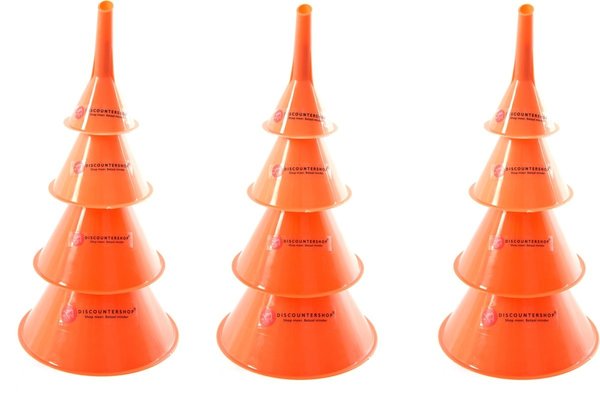 Discountershop Funnel Set - Funnel Oil, Acid and Fuel Resistant (50mm75mm95mm115mm) 3 X 4 Pieces Discountershop Funnel Set - Funnel Oil, Acid and Fuel Resistant (50mm75mm95mm115mm) 3 X 4 Pieces