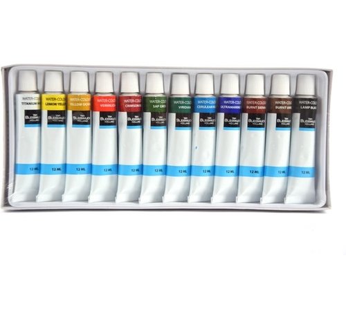 Acryl Paint Acrylverf set 12tubes 12 ml - sterk gepigmenteerd op waterbasis | acrylverf voor acrylschilderkunst Gifvrij