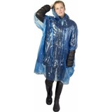 Merkloos Disposable rain poncho transparent/blue for adults |unisex | Raincoat hood | Lightweight |Rain | disposable poncho Merkloos Disposable rain poncho transparent/blue for adults |unisex | Raincoat hood | Lightweight |Rain | disposable poncho