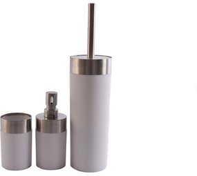 Merkloos Badkameraccessoires Luxe Badkamerset |badkameraccessoires | rvs mat Wit |3 delig | zeeppompje | zeepdispenser | beker | tandenborstelhouder | toiletborstel met houder Merkloos Badkameraccessoires Luxe Badkamerset |badkameraccessoires | rvs mat Wit |3 delig | zeeppompje | zeepdispenser | beker | tandenborstelhouder | toiletborstel met houder