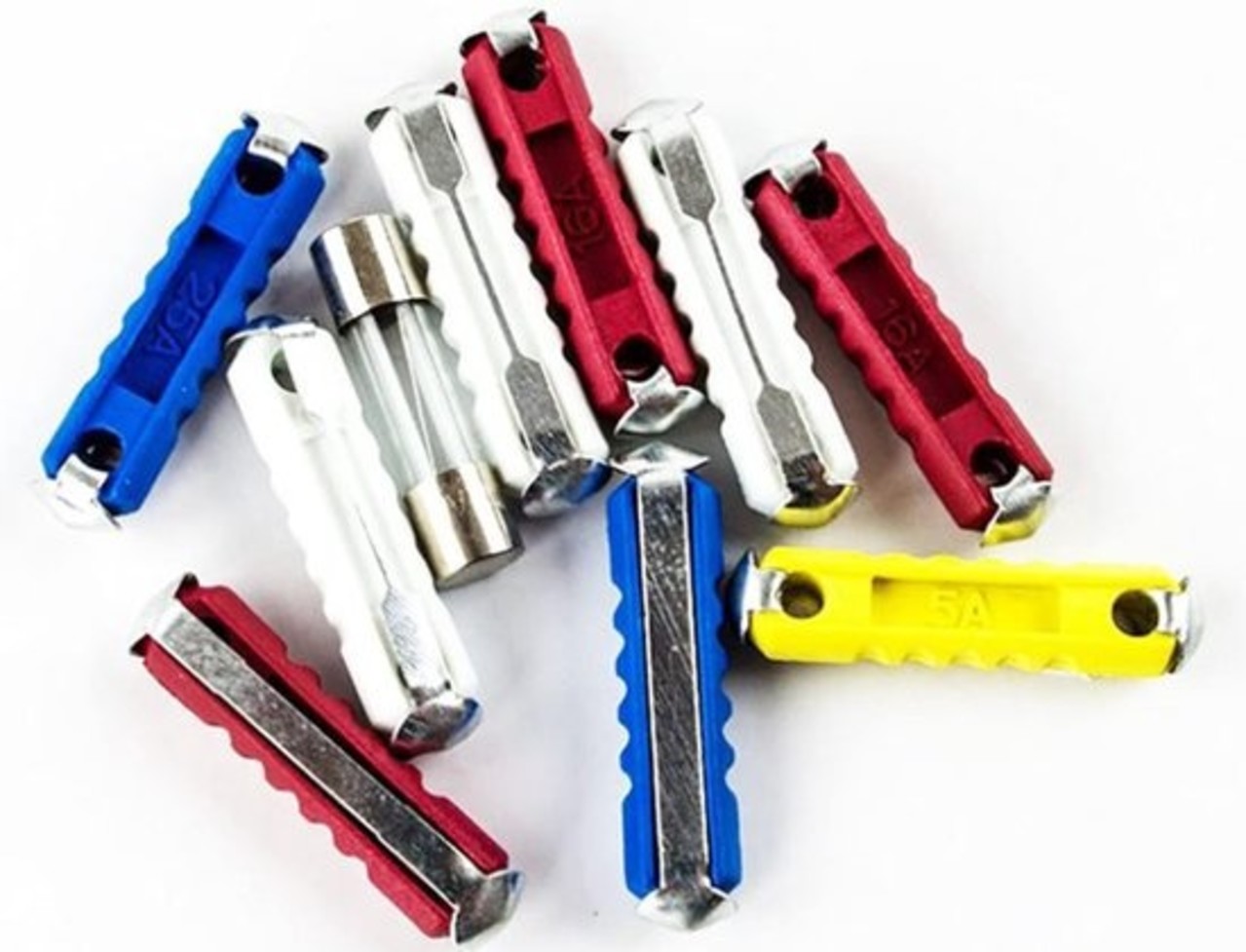 All Ride Steenzekering assortiment 10 stuks installaties auto Glaszekering elektrische stromen Auto Zekeringen Steekzekeringen