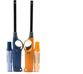 Merkloos Gasaansteker met navulling 2X Geel en Blauw - Hervulbare Navulbare Aansteker - Kinderbescherming - Vlamaanpassing - Branstofindicator - Merkloos Gasaansteker met navulling 2X Geel en Blauw - Hervulbare Navulbare Aansteker - Kinderbescherming - Vlamaanpassing - Branstofindicator -