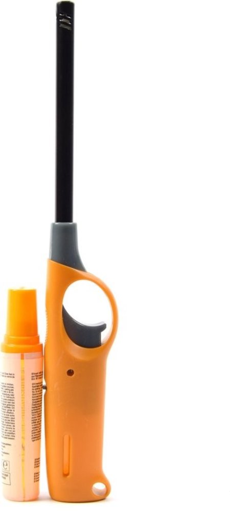 Merkloos Gas Lighter Set With Refill - 2 Refillable 25.5 cm Butane Lighters for BBQ, Candles, Kitchen and Outdoor Use