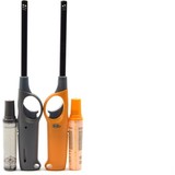 Merkloos Refillable Lighter Set for Kitchen Use - Gray/Yellow - Plastic - 5x27x27cm - Ease of ignition forever! Merkloos Refillable Lighter Set for Kitchen Use - Gray/Yellow - Plastic - 5x27x27cm - Ease of ignition forever!