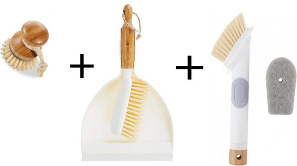 Merkloos Set Stoffer Blik Bamboe| veeggarnituur bamboe Duurzaam beige 37x25cm| Afwasborstel -keukenborstel -rond handvat 10xØ7cm Merkloos Set Stoffer Blik Bamboe| veeggarnituur bamboe Duurzaam beige 37x25cm| Afwasborstel -keukenborstel -rond handvat 10xØ7cm