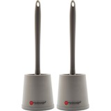 Discountershop Toilet brush with silicone toilet brush 2 pcs - Toilet brush with holder - Stainless toilet brush - Non-slip Toilet brush - Firm brush Discountershop Toilet brush with silicone toilet brush 2 pcs - Toilet brush with holder - Stainless toilet brush - Non-slip Toilet brush - Firm brush
