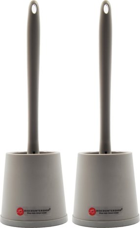 Discountershop Toiletborstel met siliconen toiletborstel 4 stuks  Toiletborstel Roestrij toiletborstel  Toiletborstel Stevige borstel -