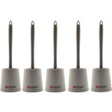 Discountershop 5x Toilet brush with silicone toilet brush - Toilet brush with holder - Stainless toilet brush - Non-slip Toilet brush - Sturdy brush Discountershop 5x Toilet brush with silicone toilet brush - Toilet brush with holder - Stainless toilet brush - Non-slip Toilet brush - Sturdy brush