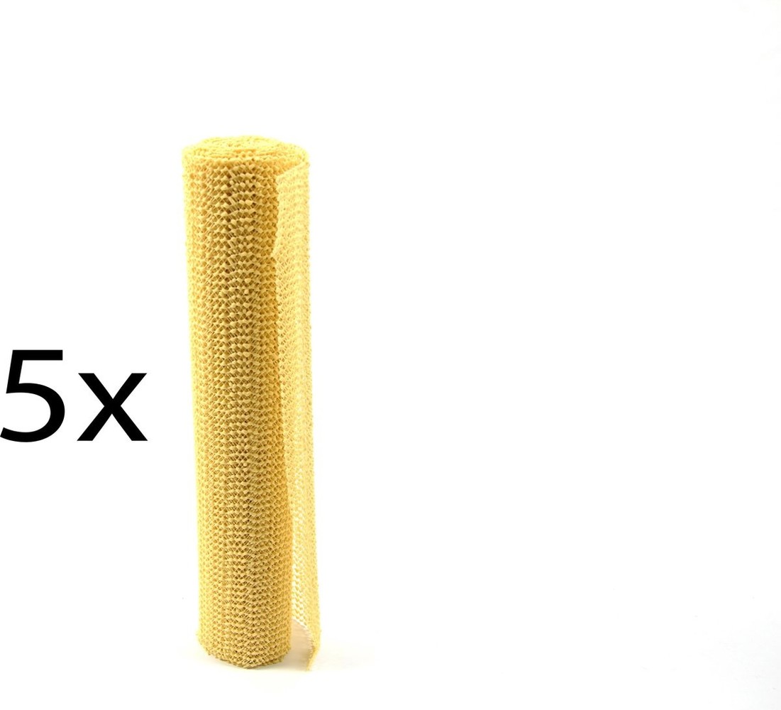 Merkloos 5x Non Slip Grip Mat – YELLOW – 30x150cm | Non-Stick Non-Slip Mat Mesh Pattern for Desks and Kitchen Drawers Merkloos 5x Non Slip Grip Mat – YELLOW – 30x150cm | Non-Stick Non-Slip Mat Mesh Pattern for Desks and Kitchen Drawers