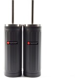 Merkloos Set of 2 x Gray Toilet Brush and Holder - Stainless Steel Toilet Brush Holder with Toilet Brush - 45x12cm - Matt Gray Merkloos Set of 2 x Gray Toilet Brush and Holder - Stainless Steel Toilet Brush Holder with Toilet Brush - 45x12cm - Matt Gray