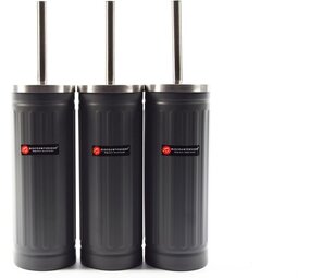 Merkloos Set of 3x gray Toilet Brush and Holder - Stainless Steel Toilet Brush Holder with Toilet Brush - 45x12cm - Matt Gray Merkloos Set of 3x gray Toilet Brush and Holder - Stainless Steel Toilet Brush Holder with Toilet Brush - 45x12cm - Matt Gray