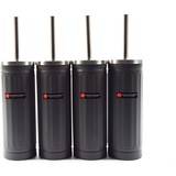 Merkloos Set of 4x gray Toilet Brush and Holder - Stainless Steel Toilet Brush Holder with Toilet Brush - 45x12cm - Matt gray Merkloos Set of 4x gray Toilet Brush and Holder - Stainless Steel Toilet Brush Holder with Toilet Brush - 45x12cm - Matt gray