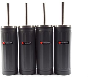Merkloos Set of 4x gray Toilet Brush and Holder - Stainless Steel Toilet Brush Holder with Toilet Brush - 45x12cm - Matt gray Merkloos Set of 4x gray Toilet Brush and Holder - Stainless Steel Toilet Brush Holder with Toilet Brush - 45x12cm - Matt gray
