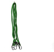 Merkloos carrier straps - Carrier Strap Green 80 cm, 8 arms, 8mm with plastic coat hook bicycle binder/ carrier binder