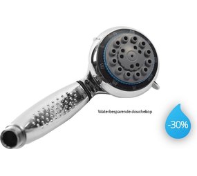 Merkloos Handdouche 1st. ø 8cm chroom - Volle straal - Chroom - Douchekop Roestvrij - 8 Functies - afmeting 21,5 cm diameter 8 cm - Waterbesparende douchekop Merkloos Handdouche 1st. ø 8cm chroom - Volle straal - Chroom - Douchekop Roestvrij - 8 Functies - afmeting 21,5 cm diameter 8 cm - Waterbesparende douchekop