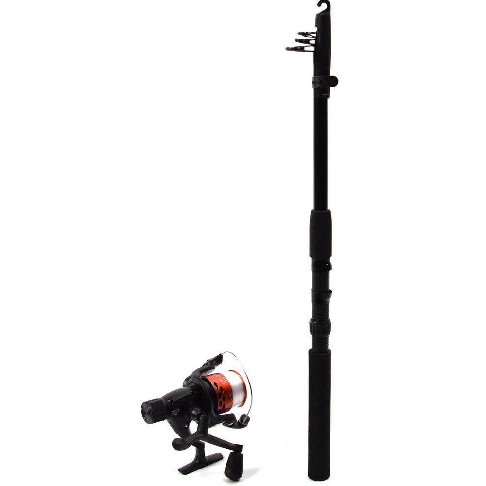 Telescopic rod of 2.1 meters 7 Inch with medium action. Fishing rod Compact  and lightweight 