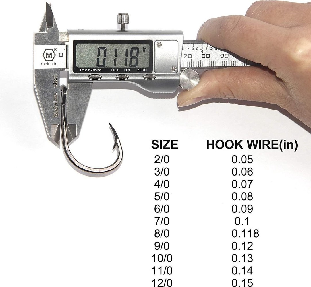 Fishing hooks 60 pieces - Specimen - size 12-10-8-6-4-2 