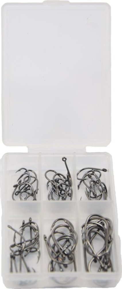 Merkloos Vishaken 60 stuks - Specimen - maat 12-10-8-6-4-2 Merkloos Vishaken 60 stuks - Specimen - maat 12-10-8-6-4-2