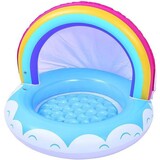 Merkloos Opblaaszwembad Regenboog Junior 95 X 66 Cm Vinyl Blauw