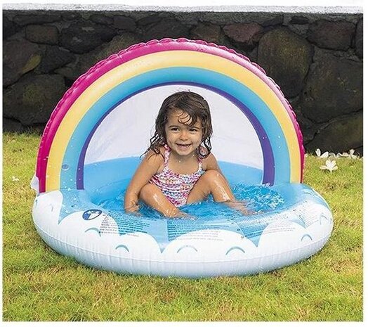 Merkloos Inflatable Pool Rainbow Junior 95 X 66 Cm Vinyl Blue Merkloos Inflatable Pool Rainbow Junior 95 X 66 Cm Vinyl Blue