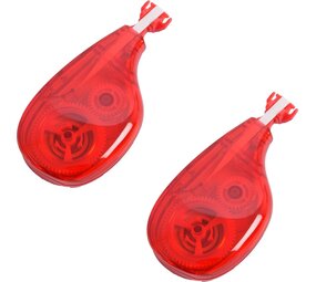 Merkloos 2 stuks correctieroller tape 4.2 mm x 10meter Merkloos 2 stuks correctieroller tape 4.2 mm x 10meter