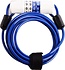 Bicycle lock Cable lock Combination lock 180 cm x 4 mm Blue - Combination lock - Combination Lock - Bicycle, scooter - Bicycle lock Combination - combination bicycle lock - bicycle lock with code