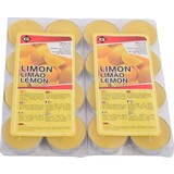 Delaram Fragrance tealights - Tealights with 3 Burning hours - Tealights - Fragrance tealights -tealights - 16 pieces Tealights with Fragrance - Lemon scented tealights