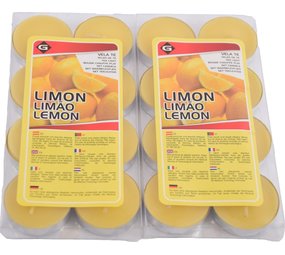 Delaram Fragrance tealights - Tealights with 3 Burning hours - Tealights - Fragrance tealights -tealights - 16 pieces Tealights with Fragrance - Lemon scented tealights Delaram Fragrance tealights - Tealights with 3 Burning hours - Tealights - Fragrance tealights -tealights - 16 pieces Tealights with Fragrance - Lemon scented tealights