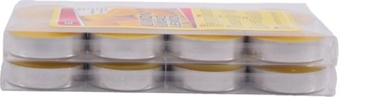 Delaram Fragrance tealights - Tealights with 3 Burning hours - Tealights - Fragrance tealights -tealights - 16 pieces Tealights with Fragrance - Lemon scented tealights Delaram Fragrance tealights - Tealights with 3 Burning hours - Tealights - Fragrance tealights -tealights - 16 pieces Tealights with Fragrance - Lemon scented tealights
