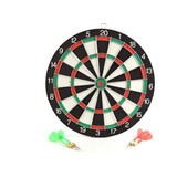 Merkloos Dartboard - 28 cm - two-sided - with 4 darts Merkloos Dartboard - 28 cm - two-sided - with 4 darts