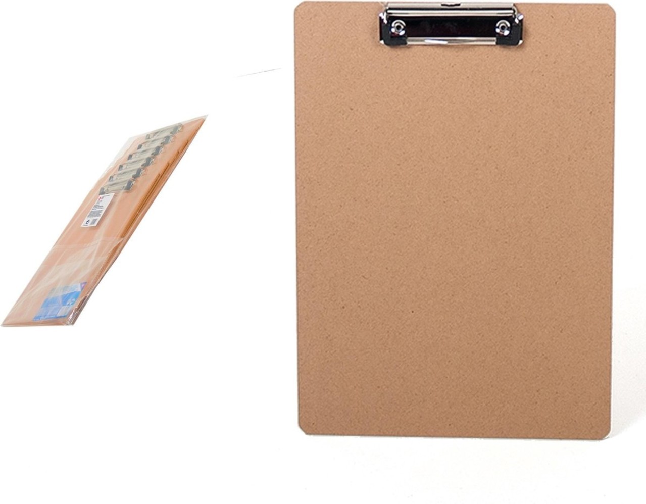 Merkloos 2x Clipboards - Clipboards A4 - Clipboards wood A4 31 x 22 x 1.5 cm Merkloos 2x Clipboards - Clipboards A4 - Clipboards wood A4 31 x 22 x 1.5 cm