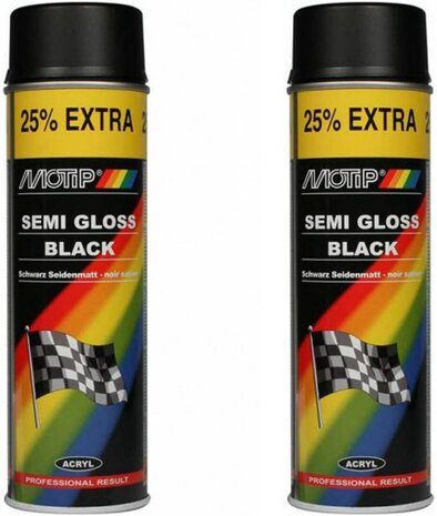Motip Motip Satin Gloss Acrylic Lacquer Black - 500 ml - Spray spray black - Buy paint black - 4 X Spray spray LACQUER BLACK SATIN GLOSS 500 ML fast drying - Motip Motip Satin Gloss Acrylic Lacquer Black - 500 ml - Spray spray black - Buy paint black - 4 X Spray spray LACQUER BLACK SATIN GLOSS 500 ML fast drying -