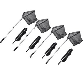Merkloos 4x Visnet - vissennet - schep - Schepnet Opvouwbaar Aluminium 180 cm Merkloos 4x Visnet - vissennet - schep - Schepnet Opvouwbaar Aluminium 180 cm