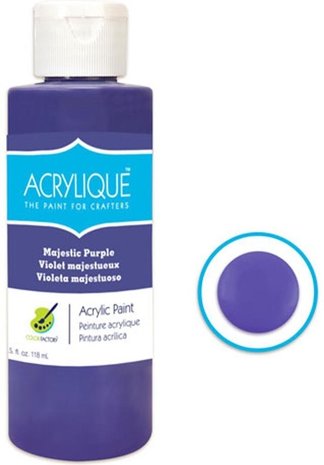 Merkloos Acrylverf waterbasis Majestic purple " Majestueus paars" 118ml - Sneldrogend waterbasis Permanent Merkloos Acrylverf waterbasis Majestic purple " Majestueus paars" 118ml - Sneldrogend waterbasis Permanent