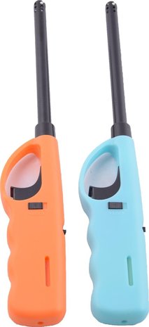 Merkloos Aansteker kopen Electrische keuken aansteker - Aanstekers 2 stuks - Blauw - Oranje