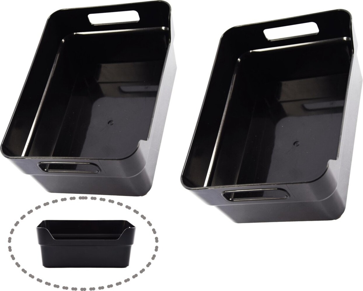 Merkloos Storage Box - Storage trays 2 pieces - Tool box - dimensions 200 mm x 140 mm x 80mm Merkloos Storage Box - Storage trays 2 pieces - Tool box - dimensions 200 mm x 140 mm x 80mm