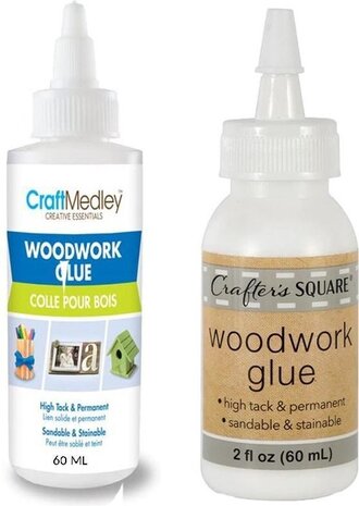 Merkloos Water resistant wood glue - Wood glue - NO Harmful substances - white wood glue - Wood glue 2 pieces per bottle 60ML Merkloos Water resistant wood glue - Wood glue - NO Harmful substances - white wood glue - Wood glue 2 pieces per bottle 60ML