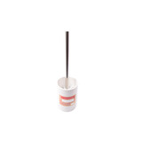 Merkloos Toilet brush with holder ceramic Toilet brush 37 cm - ceramic - stainless steel White 2-piece Merkloos Toilet brush with holder ceramic Toilet brush 37 cm - ceramic - stainless steel White 2-piece