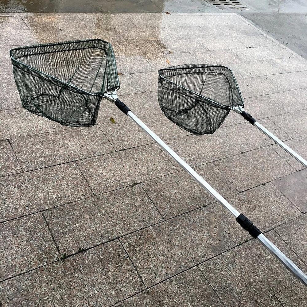 Merkloos 2x Visnet - visnet - schep - Schepnet Opvouwbaar Aluminium 180 cm Merkloos 2x Visnet - visnet - schep - Schepnet Opvouwbaar Aluminium 180 cm