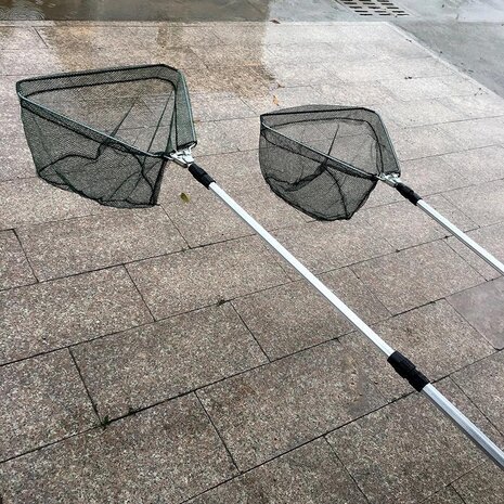 Merkloos 2x Visnet - visnet - schep - Schepnet Opvouwbaar Aluminium 180 cm Merkloos 2x Visnet - visnet - schep - Schepnet Opvouwbaar Aluminium 180 cm