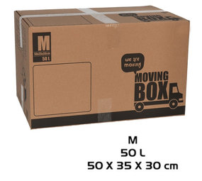 Merkloos Moving box - 10 pieces - 50 liters - Professional, self-closing and sturdy 50 x 35 x 30 cm - Medium Merkloos Moving box - 10 pieces - 50 liters - Professional, self-closing and sturdy 50 x 35 x 30 cm - Medium