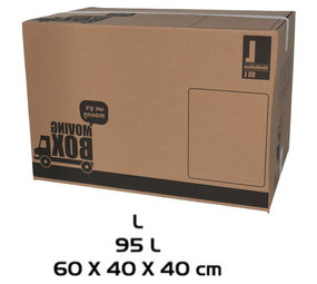 Merkloos Moving box - 10 pieces - 95 liters - Professional, self-closing and sturdy 60 x 40 x 40 cm - Large Merkloos Moving box - 10 pieces - 95 liters - Professional, self-closing and sturdy 60 x 40 x 40 cm - Large