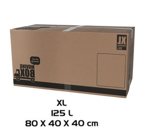 Merkloos Verhuisdoos - 10 stuks - 125 liter - Professioneel, Stevig Verhuisdozen en stevig 80 x 40 x 40 cm - XLarge Merkloos Verhuisdoos - 10 stuks - 125 liter - Professioneel, Stevig Verhuisdozen en stevig 80 x 40 x 40 cm - XLarge