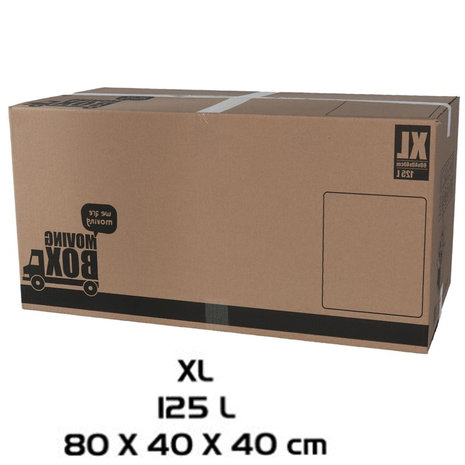 Merkloos Moving box - 10 pieces - 125 liters - Professional, self-closing and sturdy 80 x 40 x 40 cm - XLarge Merkloos Moving box - 10 pieces - 125 liters - Professional, self-closing and sturdy 80 x 40 x 40 cm - XLarge