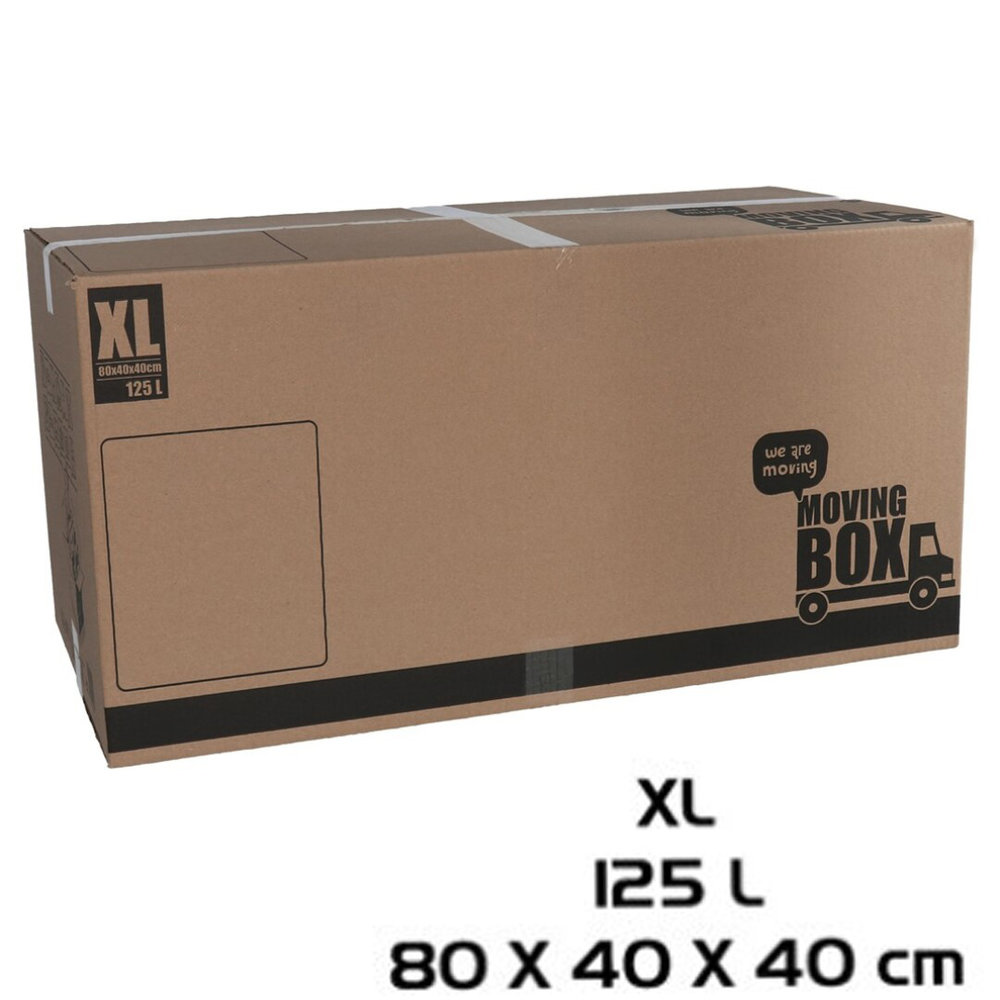 Merkloos Moving box - 10 pieces - 125 liters - Professional, self-closing and sturdy 80 x 40 x 40 cm - XLarge Merkloos Moving box - 10 pieces - 125 liters - Professional, self-closing and sturdy 80 x 40 x 40 cm - XLarge