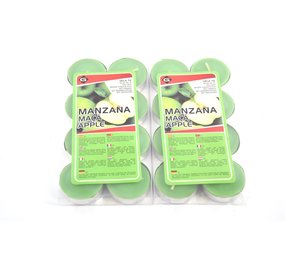 Delaram Scented Tealights - Tealights with 4 Burning Hours - Tealights - Scented Tealights -tealights - 16 pieces Tealights with Fragrance - Apple scented tealights Delaram Scented Tealights - Tealights with 4 Burning Hours - Tealights - Scented Tealights -tealights - 16 pieces Tealights with Fragrance - Apple scented tealights