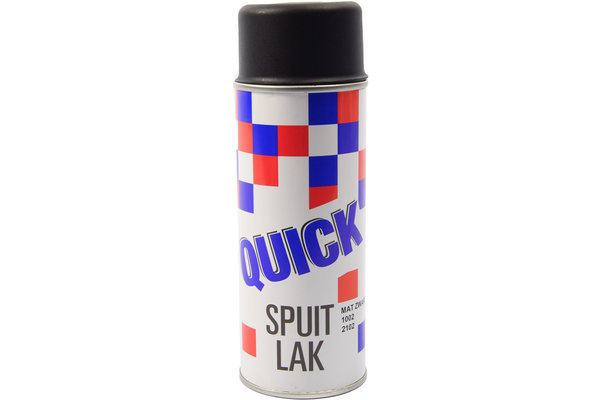 Merkloos Spuitverf Mat zwart sneldrogend 1x Spuitbus - Quick - Spuitlak - Mat zwart 400ml Merkloos Spuitverf Mat zwart sneldrogend 1x Spuitbus - Quick - Spuitlak - Mat zwart 400ml
