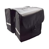Merkloos Double Pannier waterproof with reflective stripes for extra safety - Pannier - Black - 2x 18 Liter