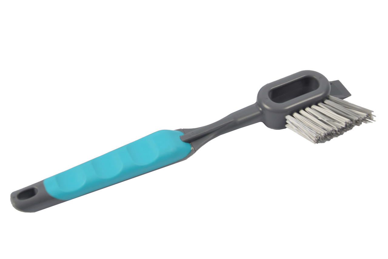 Merkloos grout brush -2-in-1 tile- Brush and grout brush 30 cm grey/blue - floor Merkloos grout brush -2-in-1 tile- Brush and grout brush 30 cm grey/blue - floor